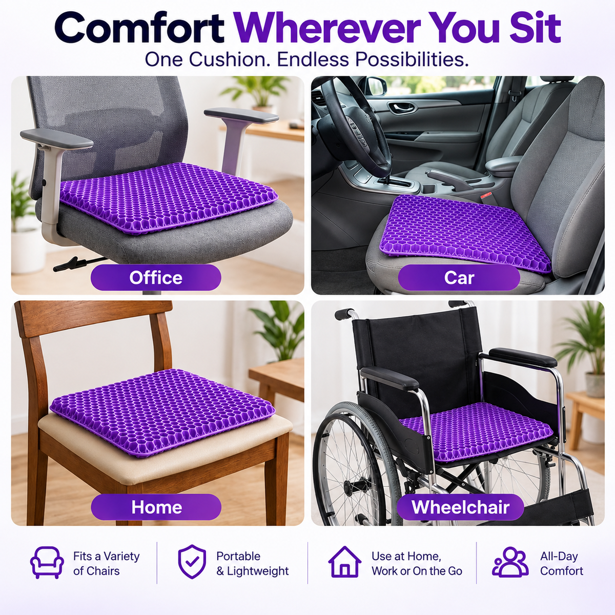 Alum Gel Seat Cushion